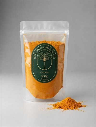 Sachet Terra Spices de curcuma moulu, 100 g